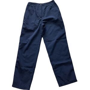 L.L.Bean High Rise Straight Legged Pants in Blue. Size 8